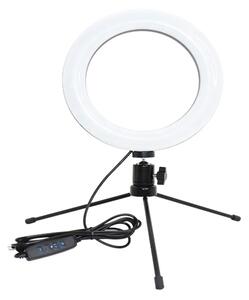 Prstencová LED lampa se stativem 16cm ZD67B