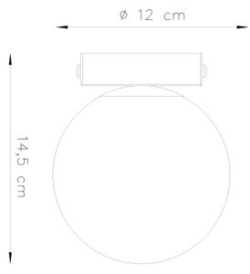 Sollux SL.1151 - Stropní svítidlo YOLI 1xG9/12W/230V černá