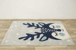 Makro Abra Dětský kusový koberec Emily Kids 5766A Jelen Modrý Rozměr: 120x170 cm