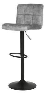 Barová židle GITA šedá/černá