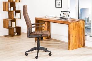 Kancelářská židle LAZIO vintage hnědá Nábytek | Kancelářský nábytek | Židle
