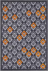 Kusový koberec moderní Agnella Meteo Dupli Zlatý Šedý Rozměr: 160x230 cm