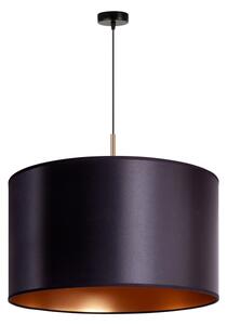 Duolla - Lustr na lanku CANNES 1xE27/15W/230V pr. 50 cm černá/měděná
