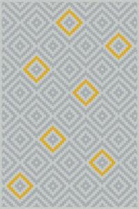 Kusový koberec moderní Agnella Meteo Dato Zlatý Šedý Rozměr: 160x230 cm