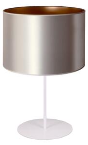 Duolla - Stolní lampa CANNES 1xE14/15W/230V pr. 20 cm stříbrná/měděná/bílá