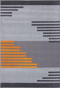 Kusový koberec moderní Agnella Meteo Portat Zlatý Šedý Rozměr: 80x160 cm