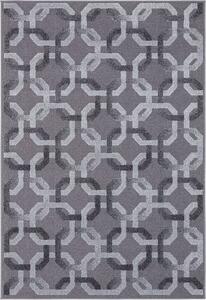 Kusový koberec moderní Agnella Meteo Tero Platyna Šedý Rozměr: 80x160 cm