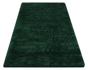 Makro Abra Kusový shaggy koberec jednobarevný Merinos zelený Rozměr: 80x150 cm