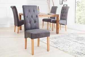 Židle VALENTINO GREY s krčním válečkem Nábytek | Jídelní prostory | Jídelní židle | Všechny jídelní židle