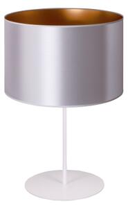Duolla - Stolní lampa CANNES 1xE14/15W/230V pr. 20 cm stříbrná/měděná/bílá