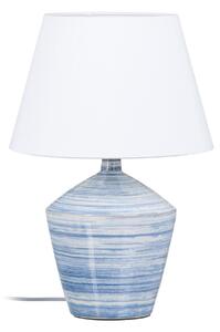 BigBuy Home Stolní lampa 30,5 x 30,5 x 44,5 cm Keramický Modrý Bílý