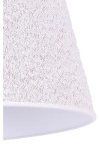 Duolla - Stolní lampa BOUCLE 1xE27/15W/230V pr. 28 cm bílá/dřevo