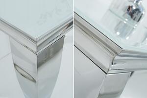 Noble Home Bílo-stříbrný konzolový stolek Modern Barock 145 cm