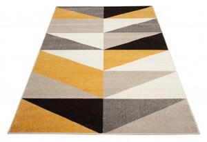 Makro Abra Moderní kusový koberec FIESTA 36321/37224 šedý žlutý černý Rozměr: 133x190 cm