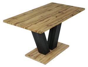 Jídelní stůl PAVOL dub divoký/černá