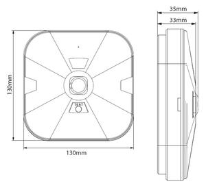 LED Nouzové svítidlo GATRION LED/1W/230V IP54 6000K