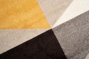 Makro Abra Moderní kusový koberec FIESTA 36321/37224 šedý žlutý černý Rozměr: 160x230 cm
