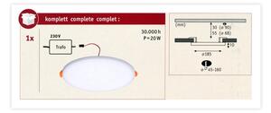 Paulmann 92392 - LED/17,5W IP44 Koupelnové podhledové svítidlo VARIFIT 230V