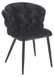 Designová jídelní židle EVANDOR - černá