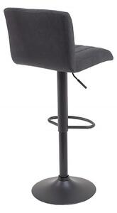 Barová židle PORTLAND vintage šedá mikrovlákno Nábytek | Jídelní prostory | Barové židle