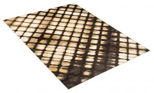 Makro Abra Moderní kusový koberec FIESTA 36324/37224 černý béžový žlutý Rozměr: 120x170 cm