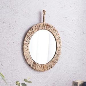 Tutumi, kulaté zrcadlo 35cm ve stylu BOHO KLMH-0410S-1, HOM-03009