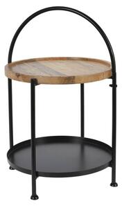 Odkládací stolek WILMER mangovník/černá