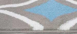 Makro Abra Kusový koberec moderní MAYA Z898B šedý modrý Rozměr: 80x150 cm