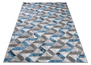 Makro Abra Kusový koberec moderní MAYA Q544B modrý šedý bílý Rozměr: 140x200 cm