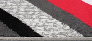 Makro Abra Kusový koberec moderní MAYA Z899E šedý červený Rozměr: 200x200 cm