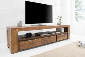 Televizní stolek MAKASSAR 170 CM masiv sheesham Nábytek | Obývací pokoj | Televizní stolky