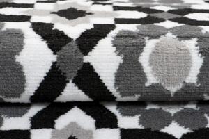 Makro Abra Kusový koberec moderní MAYA Z645F šedý černý bílý Rozměr: 200x200 cm