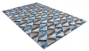 Makro Abra Kusový koberec moderní MAYA Q544B modrý šedý bílý Rozměr: 130x190 cm
