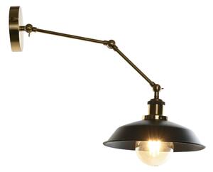 Nástěnná lampa DKD Home Decor Černý Zlatá Kov 50 W Vintage 220 V 26 x 53 x 23 cm