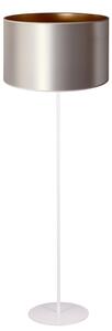 Duolla - Stojací lampa CANNES 1xE27/15W/230V pr. 45 cm stříbrná/měděná/bílá