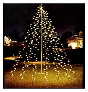 BigBuy Christmas LED záclonová světla Černý Teplá bílá 2 m