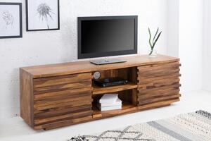 Televizní stolek RELIEF 150 CM masiv sheesham Nábytek | Obývací pokoj | Televizní stolky