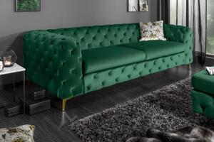 Pohovka MODERN BAROCCO 240 CM smaragdově zelená samet Nábytek | Obývací pokoj | Sedací soupravy a pohovky | Pohovky | Všechny pohovky