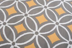 Makro Abra Kusový koberec moderní MAYA Z898A šedý žlutý Rozměr: 120x170 cm