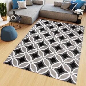 Makro Abra Kusový koberec moderní MAYA Z898A šedý Rozměr: 80x150 cm