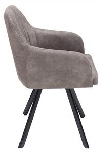 Jídelní židle LUCCA taupe hnědá mikrovlákno Nábytek | Jídelní prostory | Jídelní židle | Všechny jídelní židle