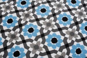 Makro Abra Kusový koberec moderní MAYA Z645D modrý šedý Rozměr: 200x200 cm