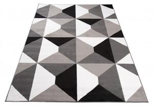 Makro Abra Kusový koberec moderní MAYA Z902D šedý bílý Rozměr: 80x150 cm