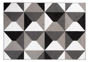 Makro Abra Kusový koberec moderní MAYA Z902D šedý bílý Rozměr: 130x190 cm
