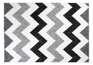 Makro Abra Kusový koberec moderní MAYA Z903E šedý bílý Rozměr: 200x200 cm