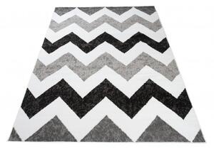 Makro Abra Kusový koberec moderní MAYA Z903E šedý bílý Rozměr: 140x200 cm