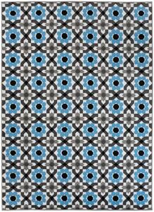 Makro Abra Kusový koberec moderní MAYA Z645D modrý šedý Rozměr: 80x150 cm