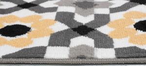 Makro Abra Kusový koberec moderní MAYA Z645C žlutý šedý Rozměr: 160x220 cm