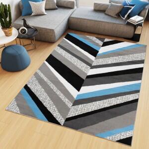 Makro Abra Kusový koberec moderní MAYA Z899C šedý modrý Rozměr: 300x400 cm