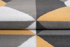 Makro Abra Kusový koberec moderní MAYA Z902A šedý žlutý Rozměr: 250x350 cm